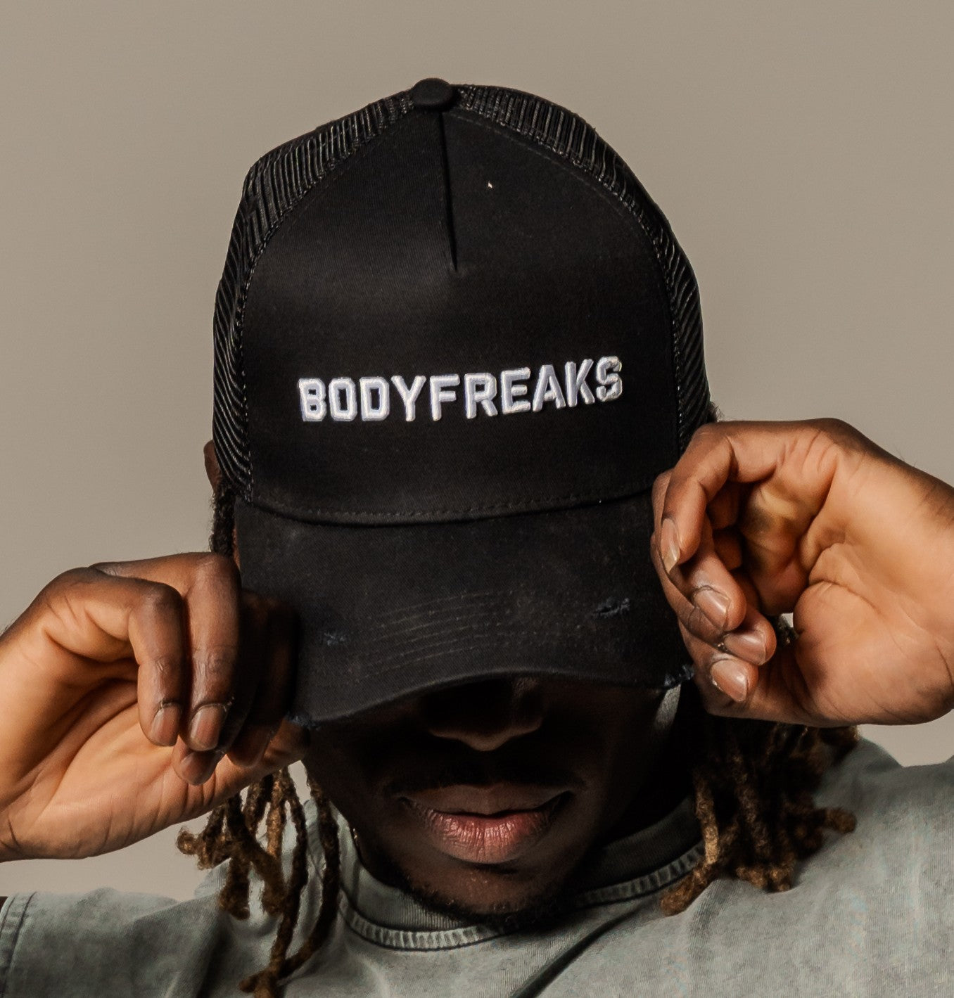 BF Baseball Cap - BLACK/WHITE