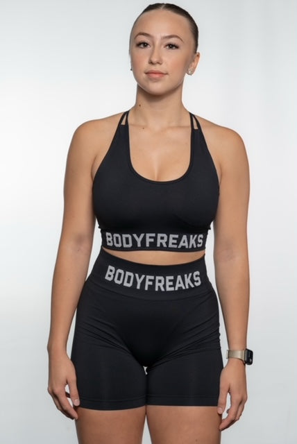 BF Icons Seamless Sports Bra - JET BLACK