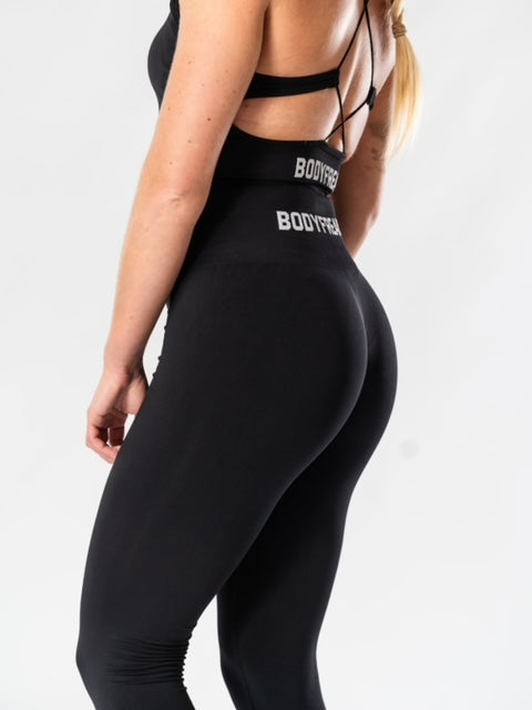 Icon Seamless Scrunch Leggings V2 - JET BLACK