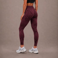 BF Digital Divine Seamless Leggings - BURGUNDY