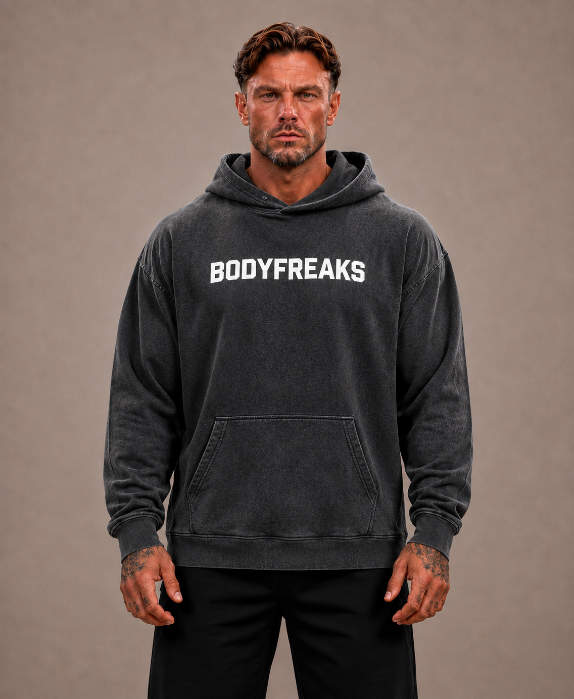 Acid Wash Athlete Club Hoodie