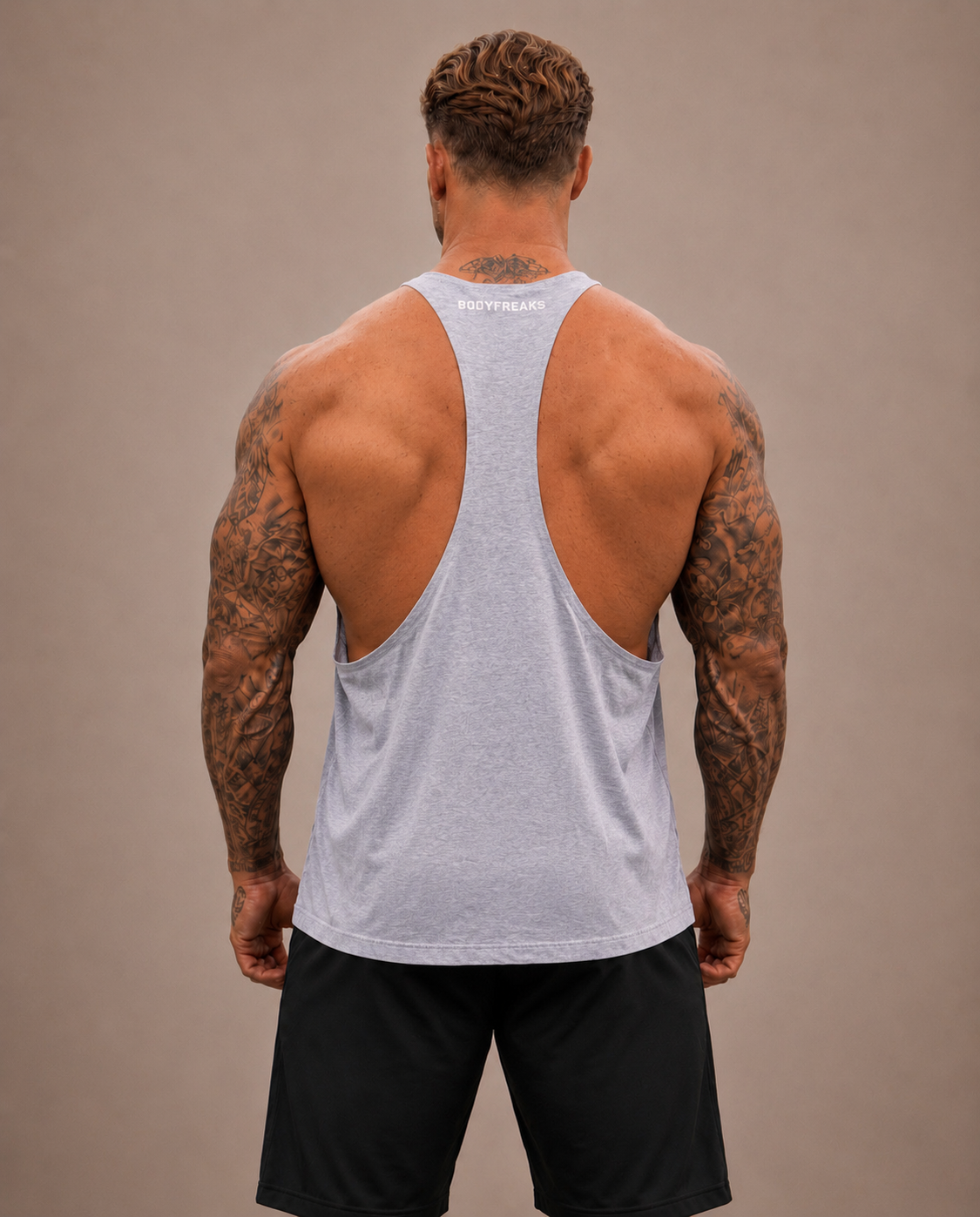 BF Lifting Club Stringer Vest - Grey
