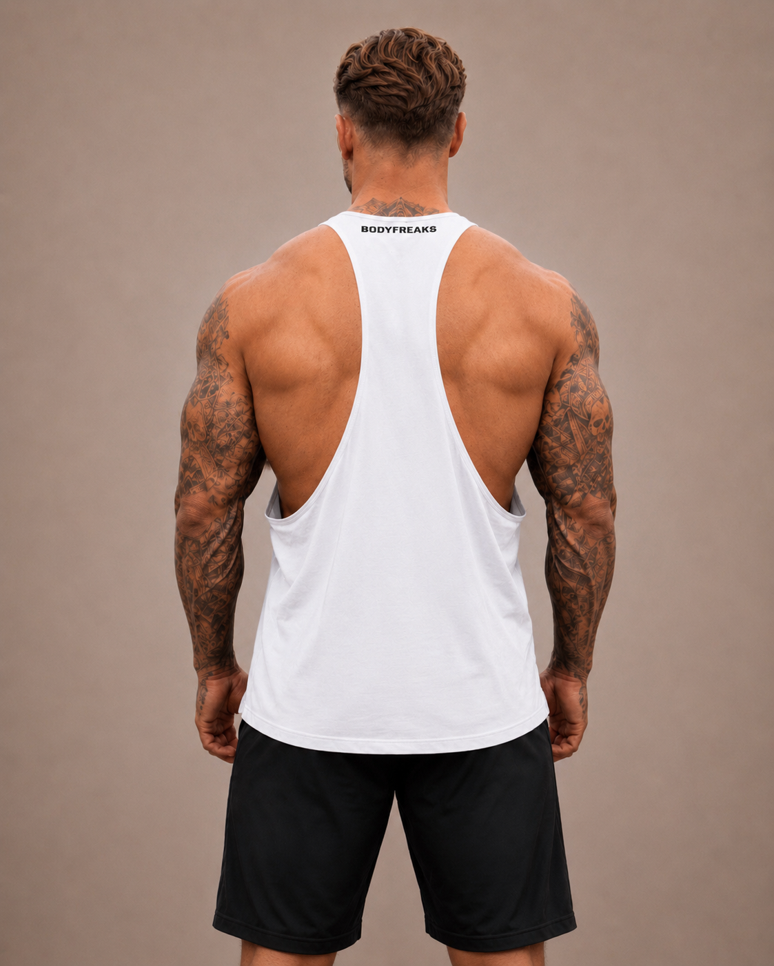 BF Lifting Club Stringer Vest - BRILLIANT WHITE