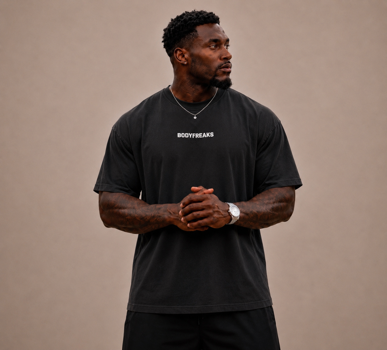 BF Athlete Club TEE - Acid Wash Black