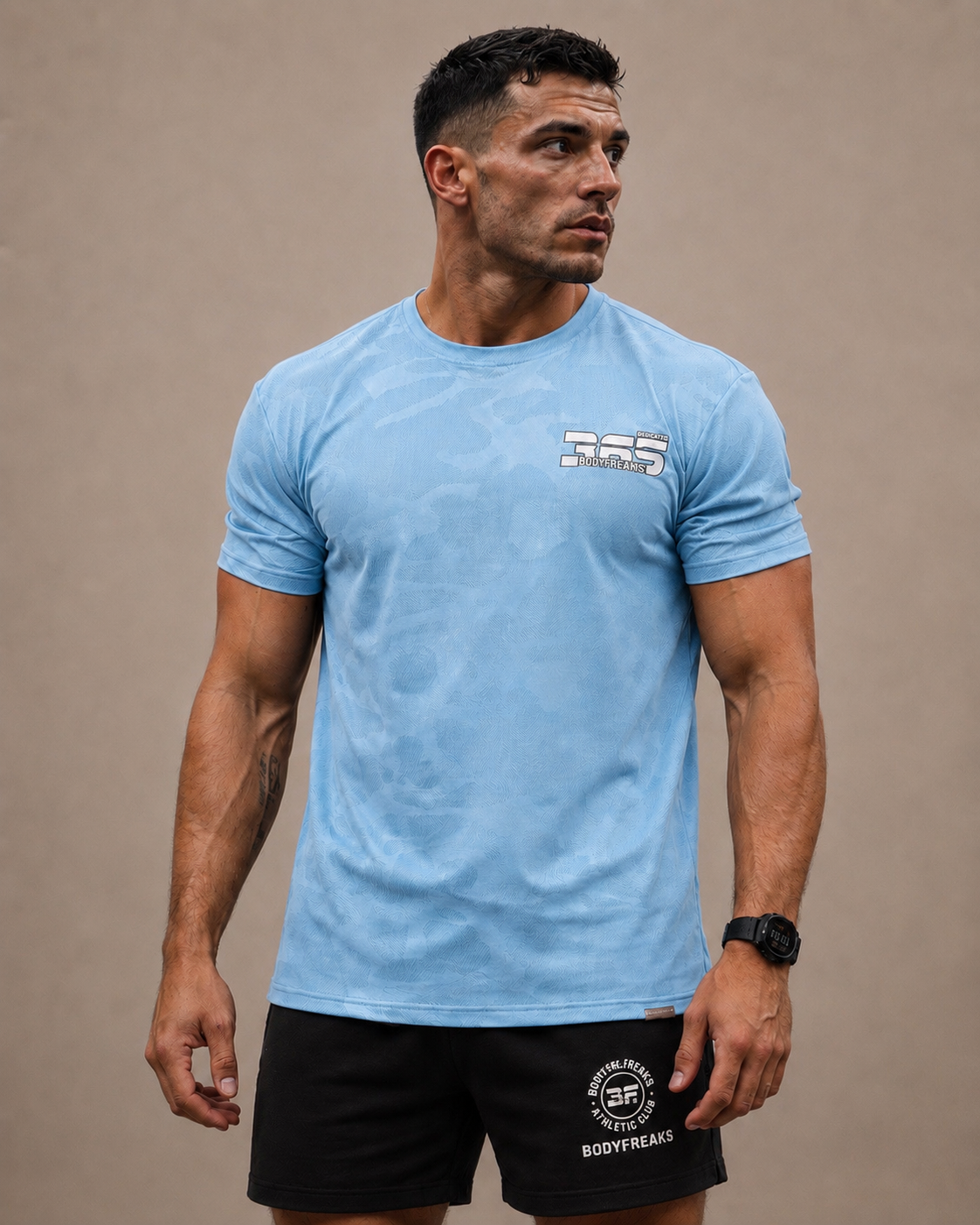 BF 365 Tech Tee - Baby Blue