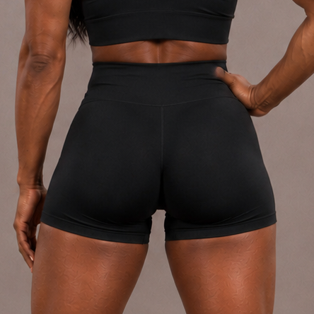BF Icons Seamless Shorts - JET BLACK