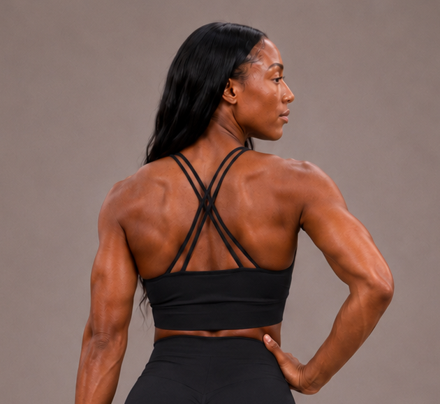 BF Icons Seamless Sports Bra - JET BLACK