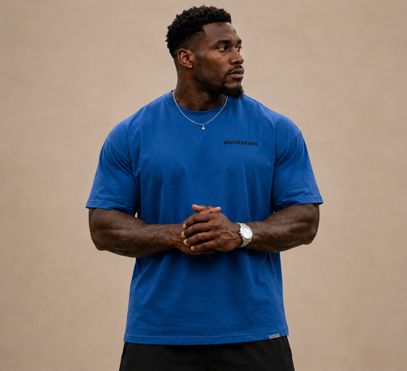 BF Essential Oversized Tee - ELECTRIC BLUE