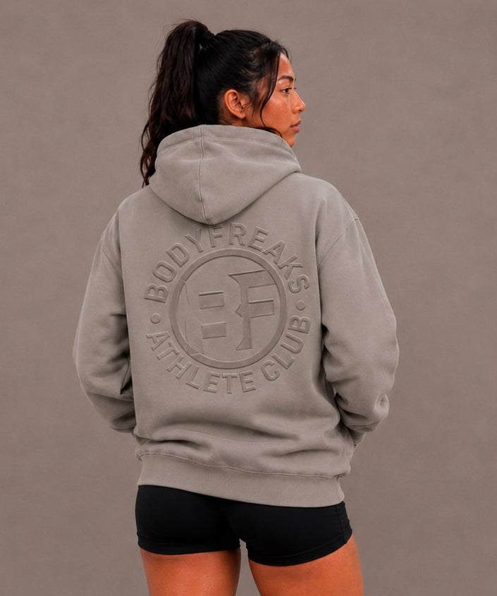 Embossed Athl Club Essential Unisex Hoodie - SAGE